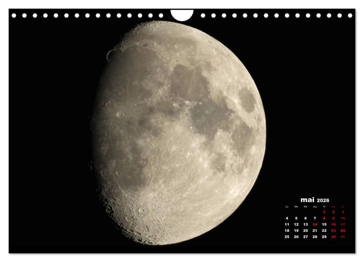Produktbild: Phases de la lune (Calendrier mural 2026 DIN A4 vertical), CALVENDO calendrier mensuel