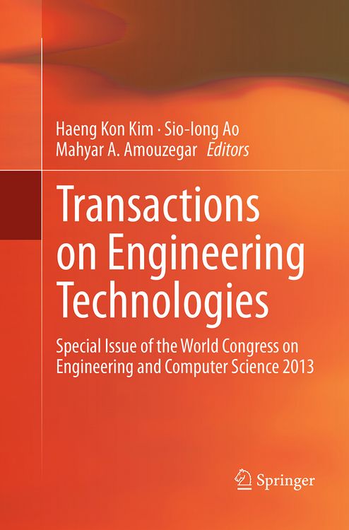 Produktbild: Transactions on Engineering Technologies