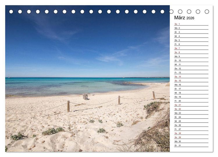 Produktbild: Mallorca - Str&auml;nde im S&uuml;dosten (Tischkalender 2026 DIN A5 quer), CALVENDO Monatskalender