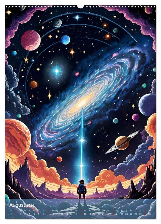 Produktbild: Weltraumtr&auml;ume (hochwertiger Premium Wandkalender 2026 DIN A2 hoch), Kunstdruck in Hochglanz