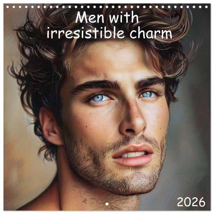 Produktbild: Men with irresistible charm (Wall Calendar 2026 12 &times; 12 Inch) CALVENDO 12 Month Wall Calendar