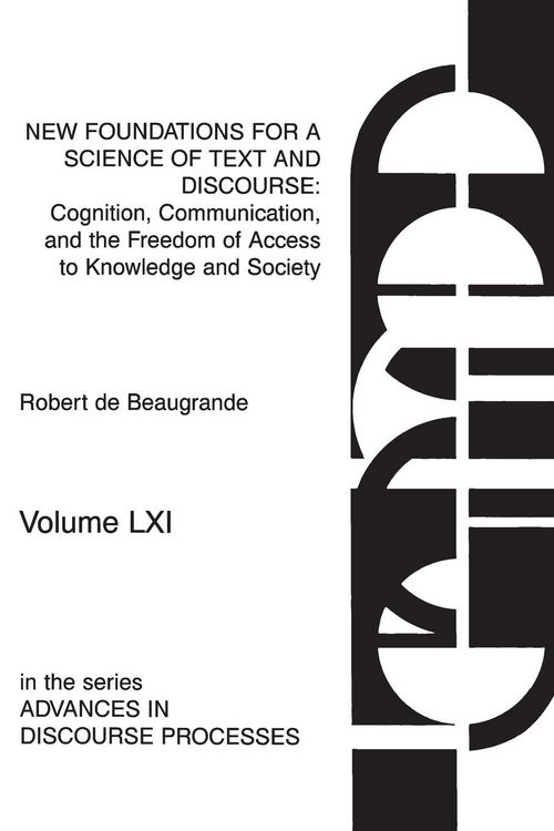 Produktbild: New Foundations for a Science of Text and Discourse