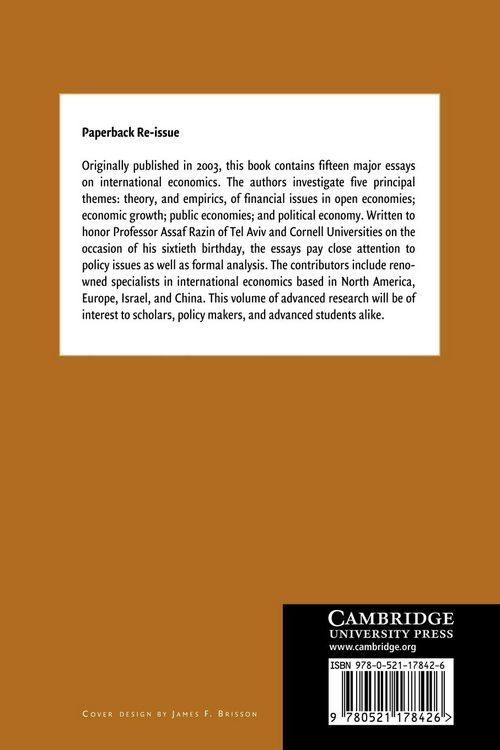 Produktbild: Economic Policy in the International Economy