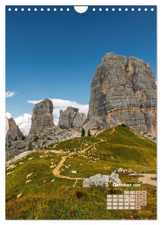 Produktbild: Dolomiten, ein Meer aus Bergen by VogtArt (Wandkalender 2026 DIN A4 hoch), CALVENDO Monatskalender