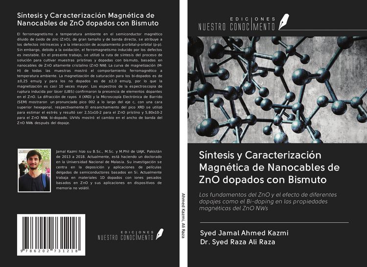 Produktbild: S&iacute;ntesis y Caracterizaci&oacute;n Magn&eacute;tica de Nanocables de ZnO dopados con Bismuto