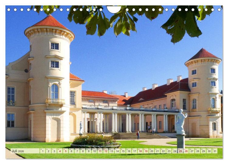 Produktbild: K&ouml;niglich Preu&szlig;ische Schl&ouml;sser und G&auml;rten in Berlin und Brandenburg (Wandkalender 2026 DIN A4 quer), CALVENDO Monatskalender