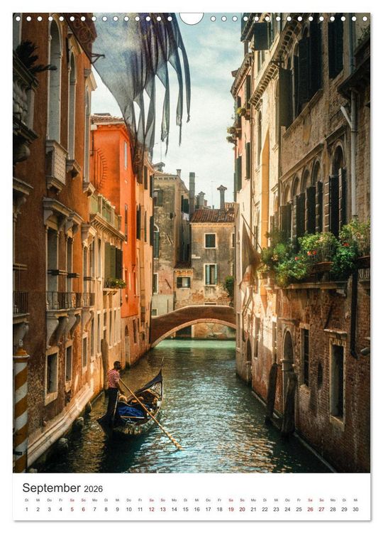 Produktbild: Venedig - Eine Stadt zum Verlieben. (Wandkalender 2026 DIN A3 hoch), CALVENDO Monatskalender