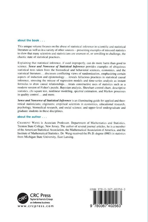 Produktbild: Sense and Nonsense of Statistical Inference