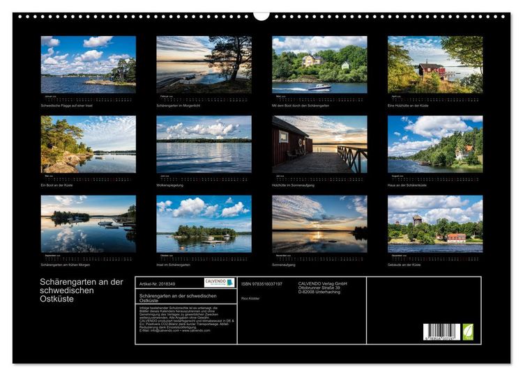 Produktbild: Sch&auml;rengarten an der schwedischen Ostk&uuml;ste (Wandkalender 2026 DIN A2 quer), CALVENDO Monatskalender