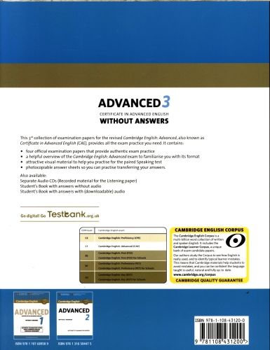 Produktbild: Cambridge English Advanced 3 Student's Book without Answers