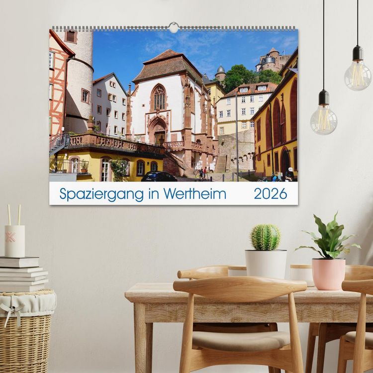 Produktbild: Spaziergang in Wertheim (Wandkalender 2026 DIN A2 quer), CALVENDO Monatskalender