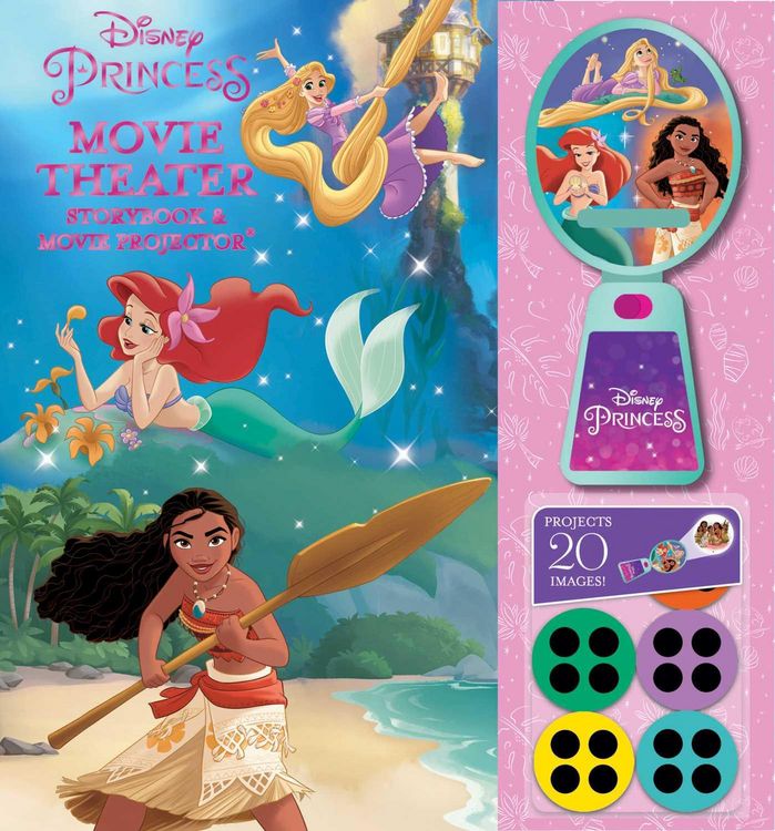 Produktbild: Disney Princess: Moana, Rapunzel, and Ariel Movie Theater Storybook & Movie Projector
