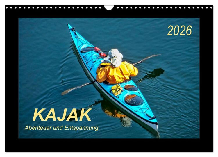 Produktbild: Kajak - Abenteuer und Entspannung (Wandkalender 2026 DIN A3 quer), CALVENDO Monatskalender
