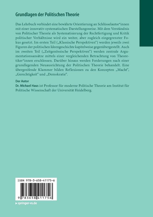 Produktbild: Grundlagen der Politischen Theorie