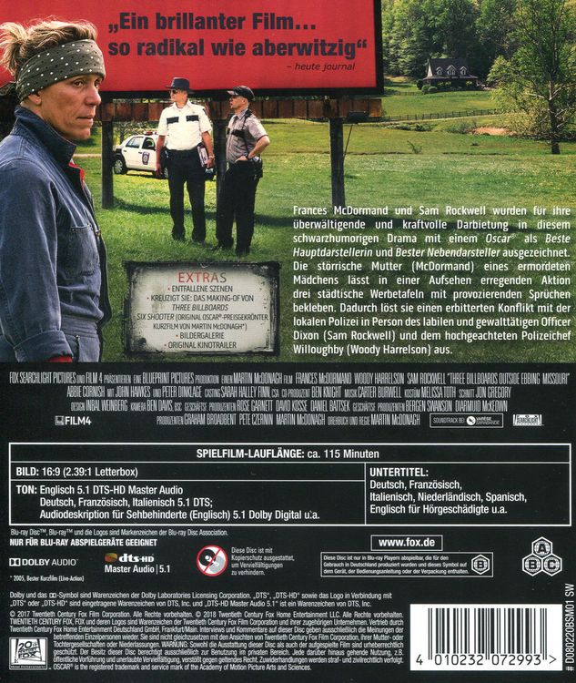 Produktbild: Three Billboards Outside Ebbing, Missouri
