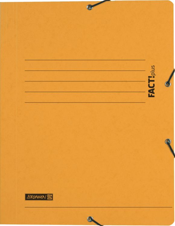Produktbild: Brunnen Sammelmappe FACT! gelb Gummizug