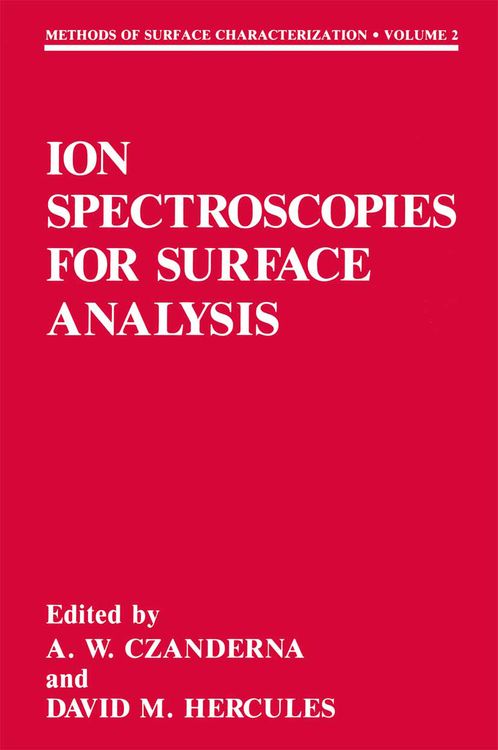 Produktbild: Ion Spectroscopies for Surface Analysis