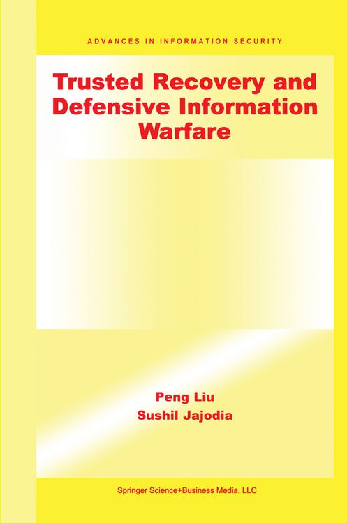 Produktbild: Trusted Recovery and Defensive Information Warfare