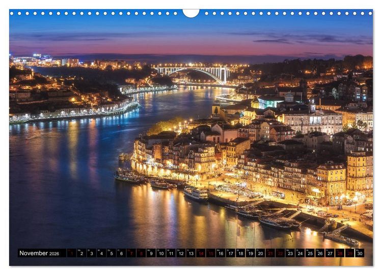 Produktbild: Portugal - Von Porto bis zur Algarve (Wandkalender 2026 DIN A3 quer), CALVENDO Monatskalender
