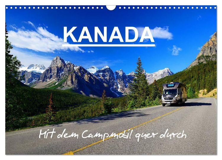 Produktbild: KANADA - Mit Campmobil quer durch (Wandkalender 2026 DIN A3 quer), CALVENDO Monatskalender