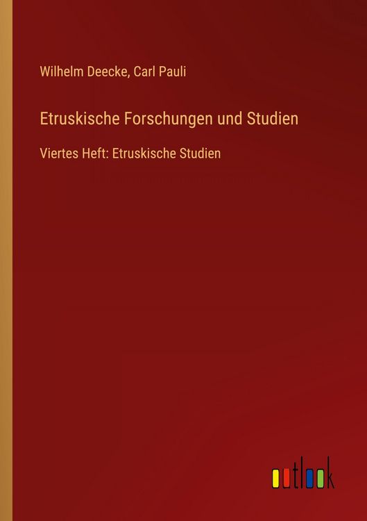 Produktbild: Etruskische Forschungen und Studien