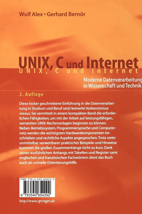 Produktbild: UNIX, C und Internet