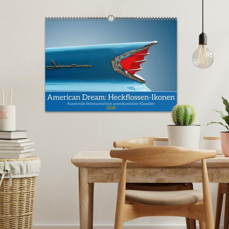 Produktbild: American Dream: Heckflossen-Ikonen (Wandkalender 2026 DIN A3 quer), CALVENDO Monatskalender