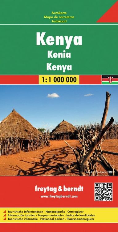 Produktbild: freytag & berndt Stra&szlig;enkarte Kenya 1:1 Mio.