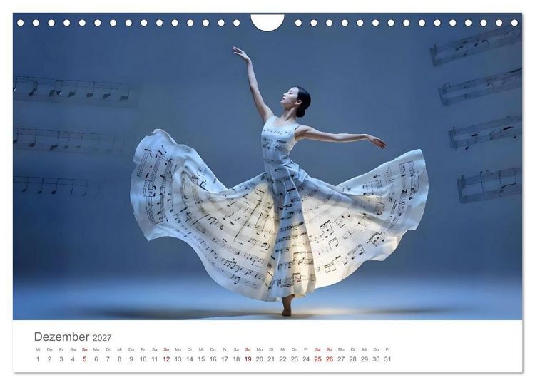 Produktbild: Tanz durch Traumwelten - Fantastische T&auml;nzerinnen in surrealen Klangr&auml;umen (Wandkalender 2027 DIN A4 quer), CALVENDO Monatskalender