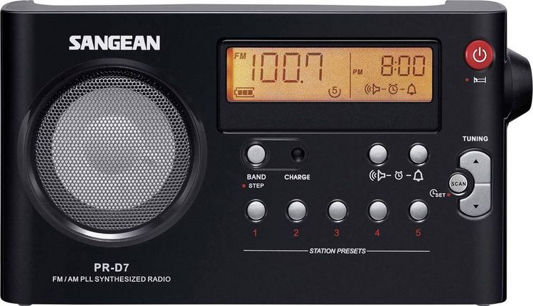 Produktbild: Sangean PR-D7 Kofferradio UKW, MW Schwarz