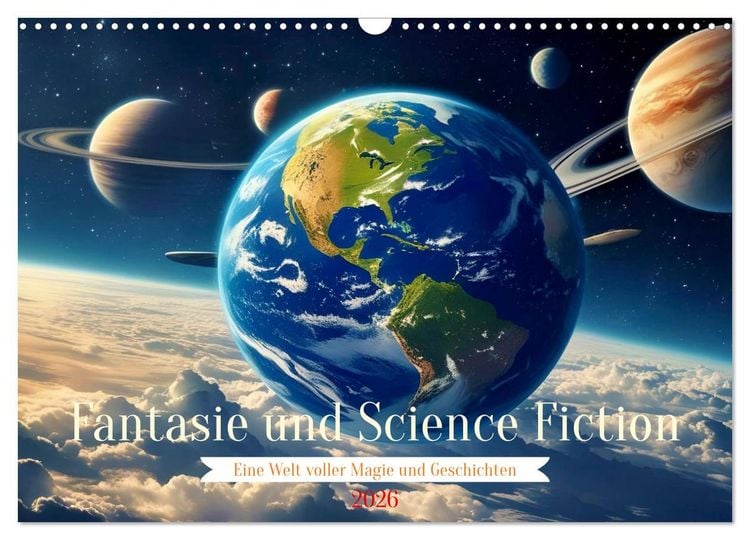 Produktbild: Fantasie und Science Fiction (Wandkalender 2026 DIN A3 quer), CALVENDO Monatskalender