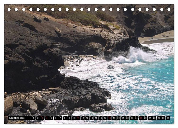 Produktbild: Fuerteventura, Insel der Stille (Tischkalender 2026 DIN A5 quer), CALVENDO Monatskalender