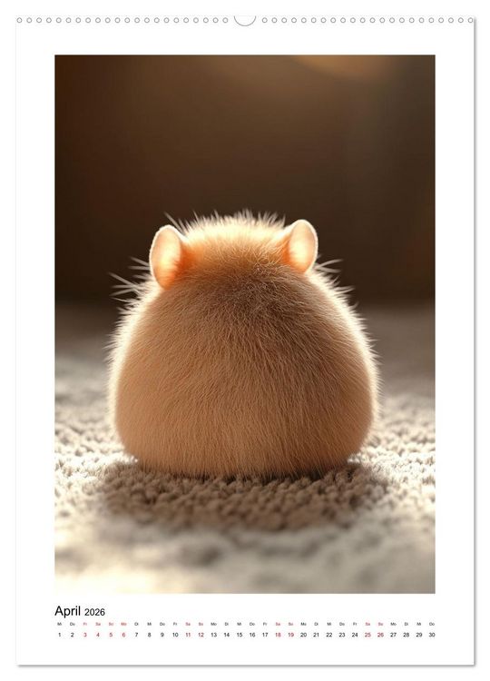 Produktbild: Goldhamster Geschichten (Wandkalender 2026 DIN A2 hoch), CALVENDO Monatskalender