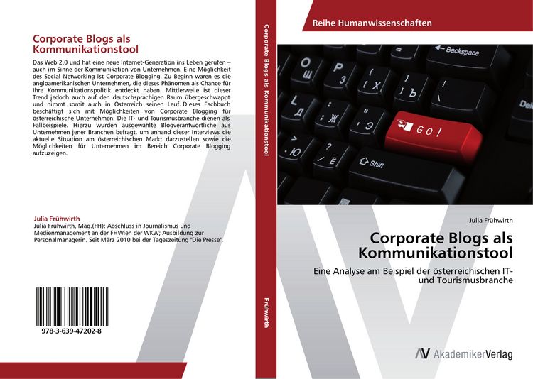 Produktbild: Corporate Blogs als Kommunikationstool