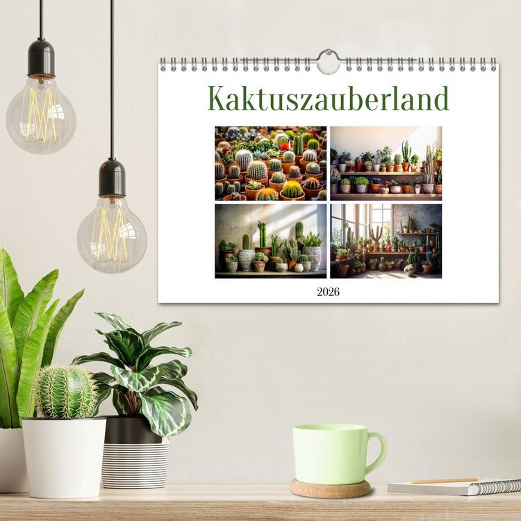 Produktbild: Kaktuszauberland (Wandkalender 2026 DIN A4 quer), CALVENDO Monatskalender