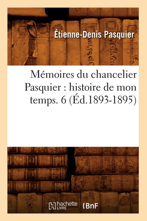 Produktbild: M&eacute;moires du chancelier Pasquier