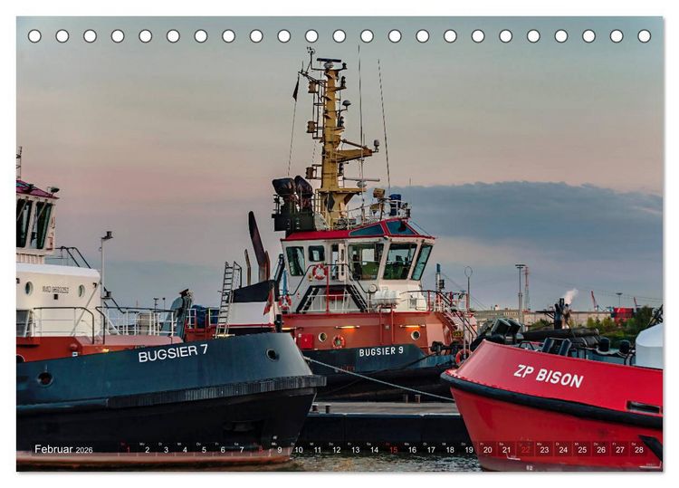 Produktbild: Hamburg Hafen (Tischkalender 2026 DIN A5 quer), CALVENDO Monatskalender