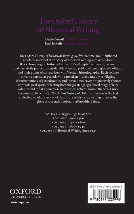 Produktbild: Oxford History of Historical Writing, Volume 5