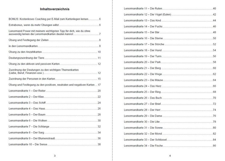 Produktbild: Lenormandkarten Funken