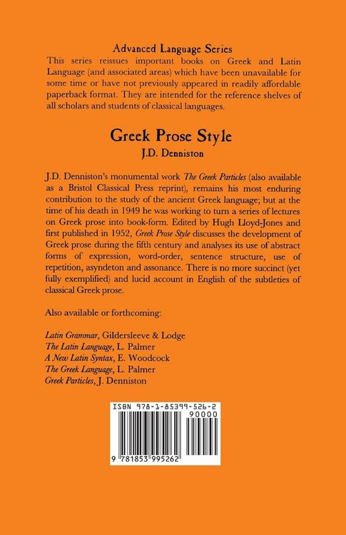 Produktbild: Greek Prose Style