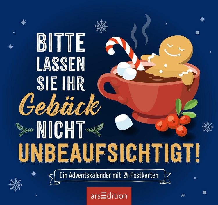Produktbild: Postkarten-Adventskalender. Bitte lassen Sie Ihr Geb&auml;ck nicht unbeaufsichtigt!