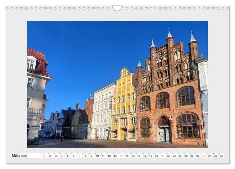 Produktbild: Stralsund genie&szlig;en (Wandkalender 2026 DIN A3 quer), CALVENDO Monatskalender