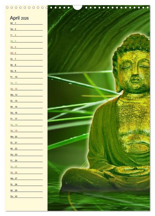 Produktbild: Buddha (Wandkalender 2026 DIN A3 hoch), CALVENDO Monatskalender