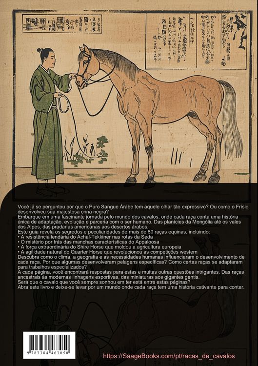 Produktbild: Ra&ccedil;as de Cavalos e Equinos: Guia Completo de Cavalos de Sangue Quente a P&ocirc;neis