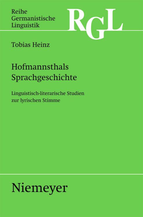 Produktbild: Hofmannsthals Sprachgeschichte