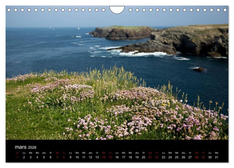 Produktbild: Belle-&Icirc;le, la belle (Calendrier mural 2026 DIN A4 vertical), CALVENDO calendrier mensuel