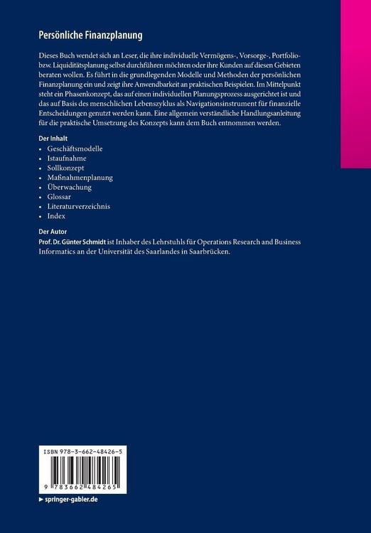 Produktbild: Pers&ouml;nliche Finanzplanung