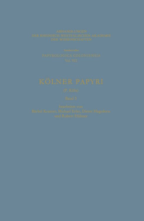 Produktbild: K&ouml;lner Papyri
