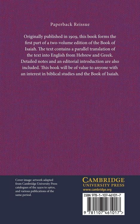 Produktbild: The Book of Isaiah According to the Septuagint