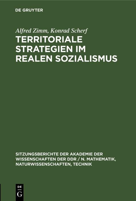 Produktbild: Territoriale Strategien im realen Sozialismus